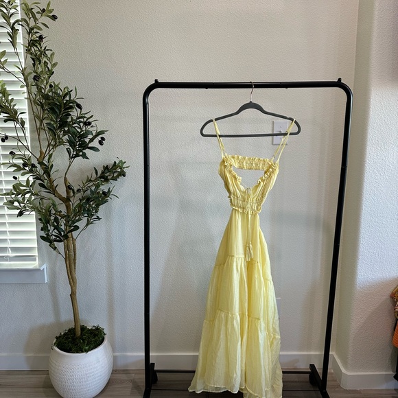 Amazon- Yellow Boho Dress - Picture 3 of 5